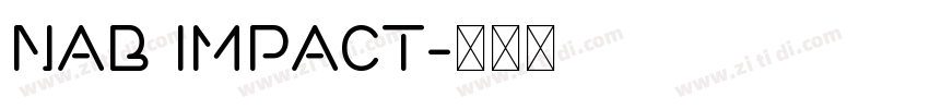 NAB Impact字体转换
